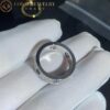Cartier Love Ring B4207600 Diamond-paved Ceramic White Gold 5