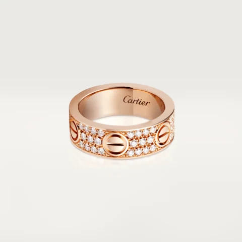 Cartier Love Ring B4087600 Diamond-paved Rose Gold 1