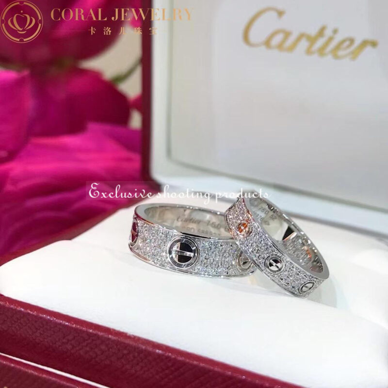 Cartier Love Ring B4087600-WG Diamond-paved White Gold 6