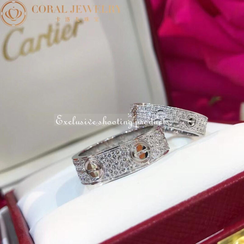 Cartier Love Ring B4087600-WG Diamond-paved White Gold 5