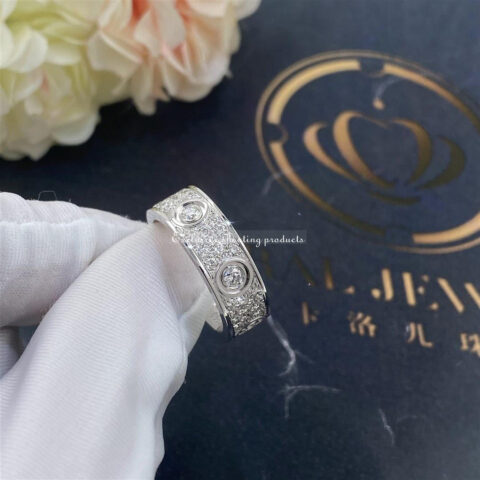 Cartier Love Ring N4210400 Diamond-paved White Gold 15