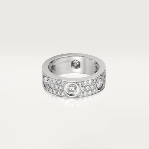 Cartier Love Ring N4210400 Diamond-paved White Gold 1