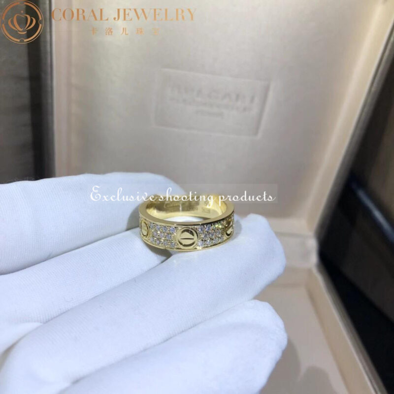 Cartier Love Ring B4087600-YG Diamond-paved Yellow Gold 4