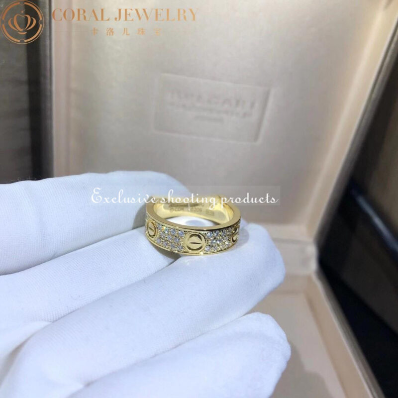 Cartier Love Ring B4087600-YG Diamond-paved Yellow Gold 3
