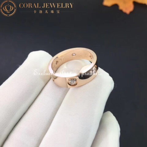 Cartier Love Ring B4097500 Rose Gold 6 Diamonds 6