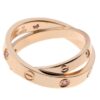 Cartier Love Ring B4209700 Rose Gold Sapphires Diamonds 6