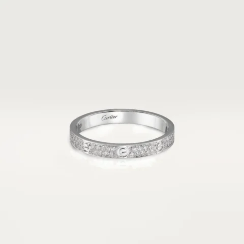 Cartier Love Ring B4218200 Small Model White Gold Diamonds 2