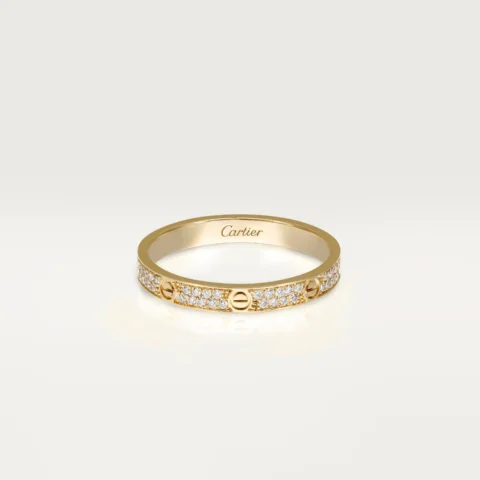Cartier Love Ring B4218000 Small Model Yellow Gold Diamonds 1
