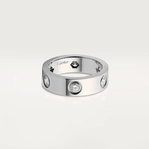 Cartier Love Ring B4026000 White Gold 6 Diamonds 1