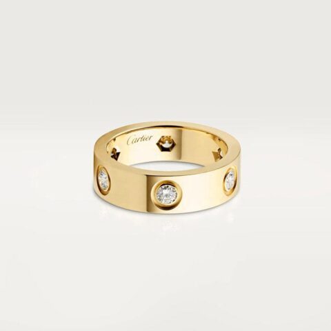Cartier Love Ring B4025900 Yellow Gold 6 Diamonds 1