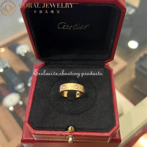 Cartier Love Ring B4025900 Yellow Gold 6 Diamonds 5
