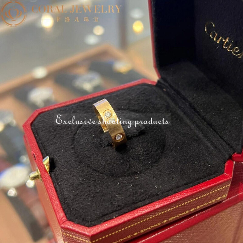 Cartier Love Ring B4025900 Yellow Gold 6 Diamonds 4