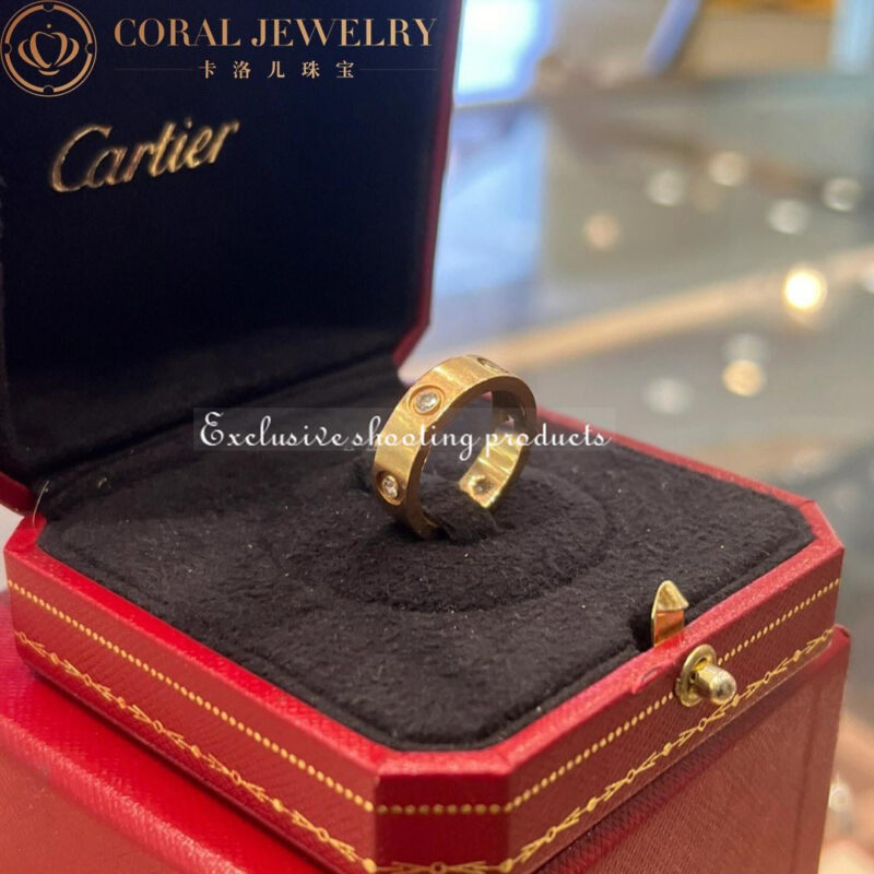 Cartier Love Ring B4025900 Yellow Gold 6 Diamonds 3