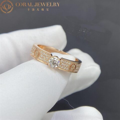 Cartier Love Solitaire N4774600 Rose Gold Diamond 8