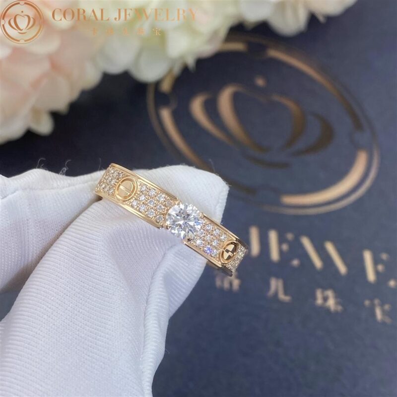 Cartier Love Solitaire N4774600 Rose Gold Diamond 6