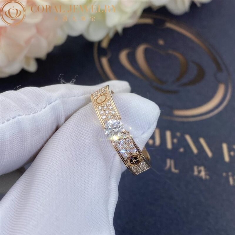 Cartier Love Solitaire N4774600 Rose Gold Diamond 5