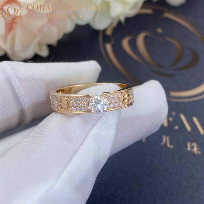 Cartier Love Solitaire N4774600 Rose Gold Diamond 4