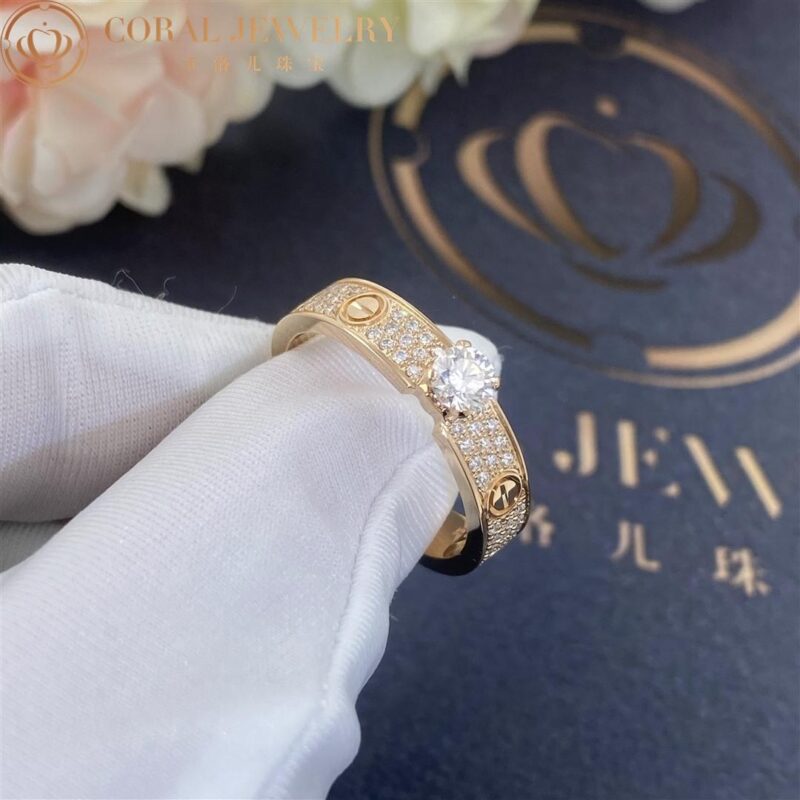 Cartier Love Solitaire N4774600 Rose Gold Diamond 3