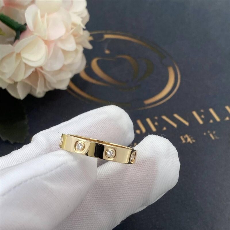 Cartier Love Wedding B4056200 Band 8 Diamonds Yellow Gold 5