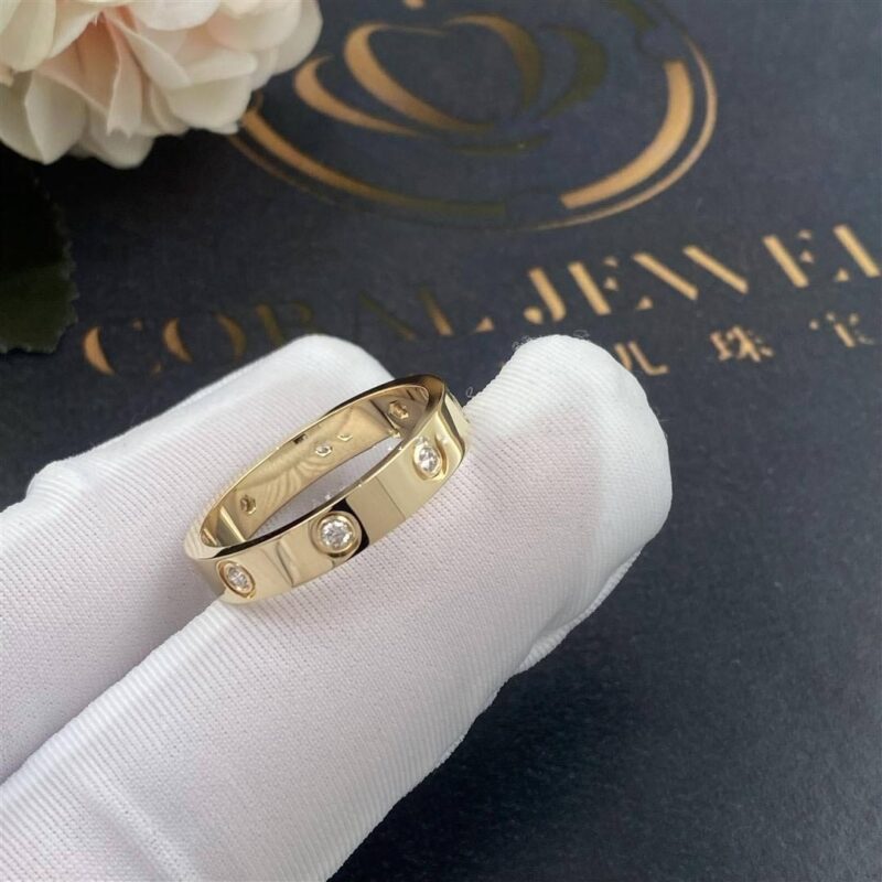 Cartier Love Wedding B4056200 Band 8 Diamonds Yellow Gold 4