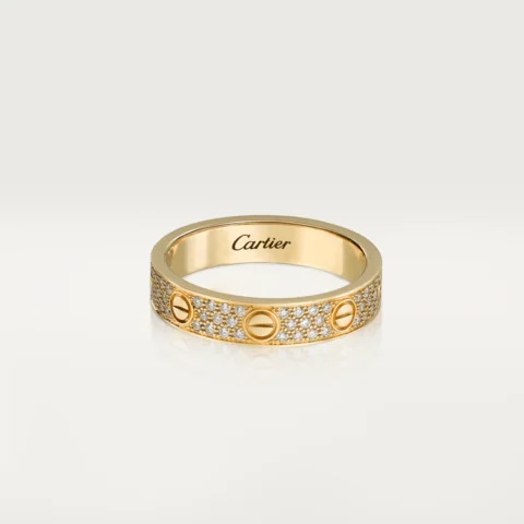 Cartier Love B4083300 Wedding Band Diamond-paved Yellow Gold 1