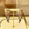 Cartier Panthère de H8000485 Cartier Earrings Rose Gold Diamonds Emeralds Rubellites 5