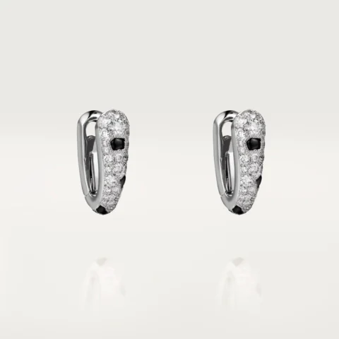 Cartier N8515155 Panthère de Cartier Earrings White gold onyx diamonds 1