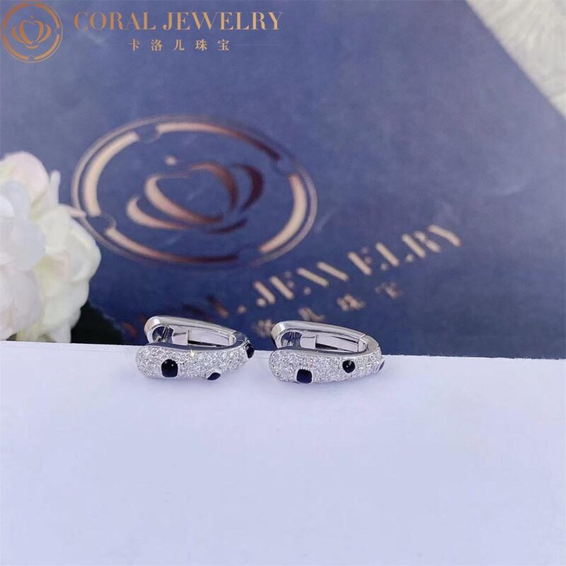Cartier N8515155 Panthère de Cartier Earrings White gold onyx diamonds 3