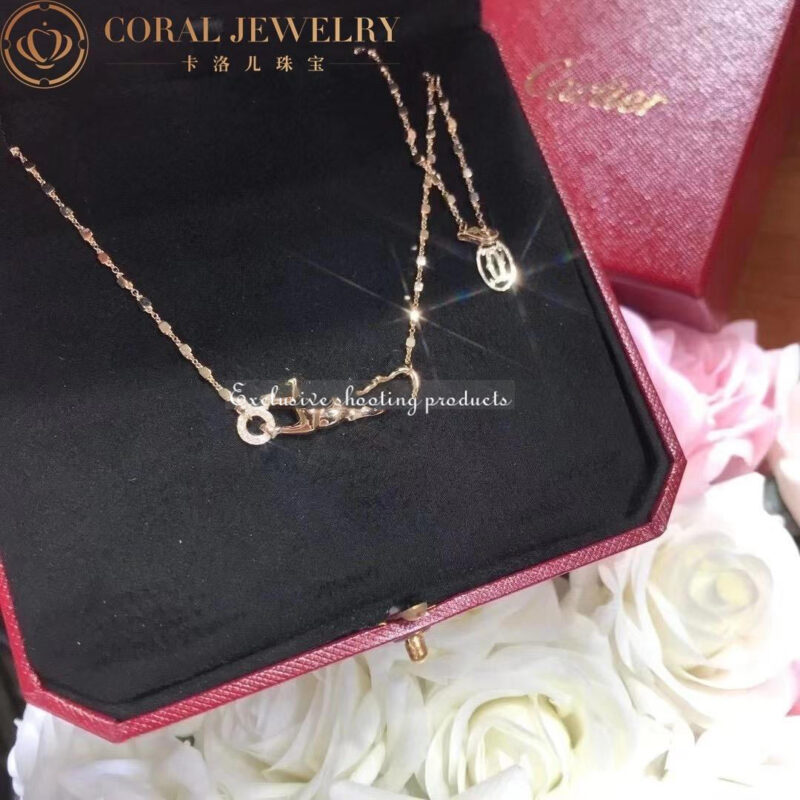 Cartier Panthère De Cartier Necklace B7224538 Rose Gold Diamonds 6