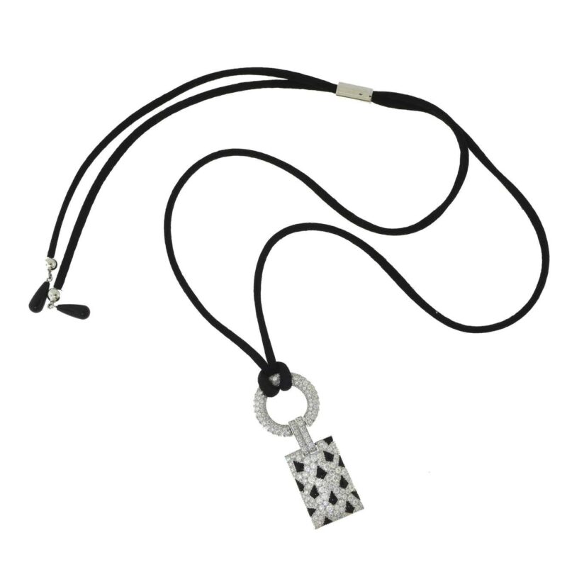 Cartier Panthère De Cartier N3014600 Necklace White Gold Diamond and Onyx Panthere Pendant 1