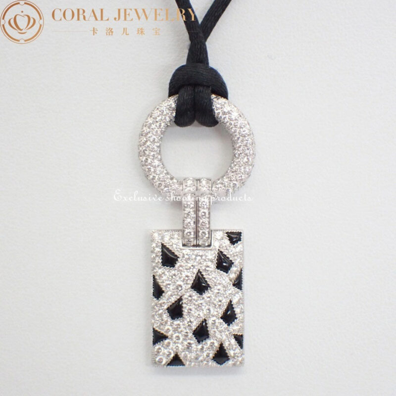 Cartier Panthère De Cartier N3014600 Necklace White Gold Diamond and Onyx Panthere Pendant 5