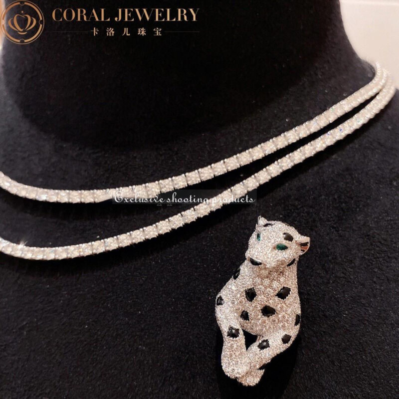 Cartier Panthère H7000539 De Cartier Necklace White Gold Diamonds High Jewelry 7