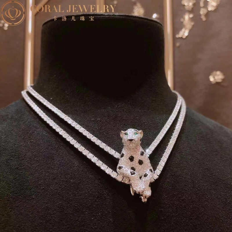 Cartier Panthère H7000539 De Cartier Necklace White Gold Diamonds High Jewelry 4