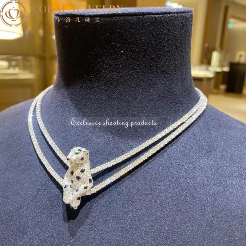 Cartier Panthère H7000539 De Cartier Necklace White Gold Diamonds High Jewelry 11