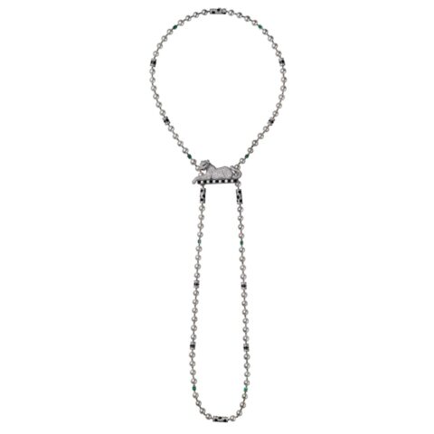 Cartier Panthère De Cartier H7000018 Necklace White Gold Diamonds High Jewelry Pendants 1