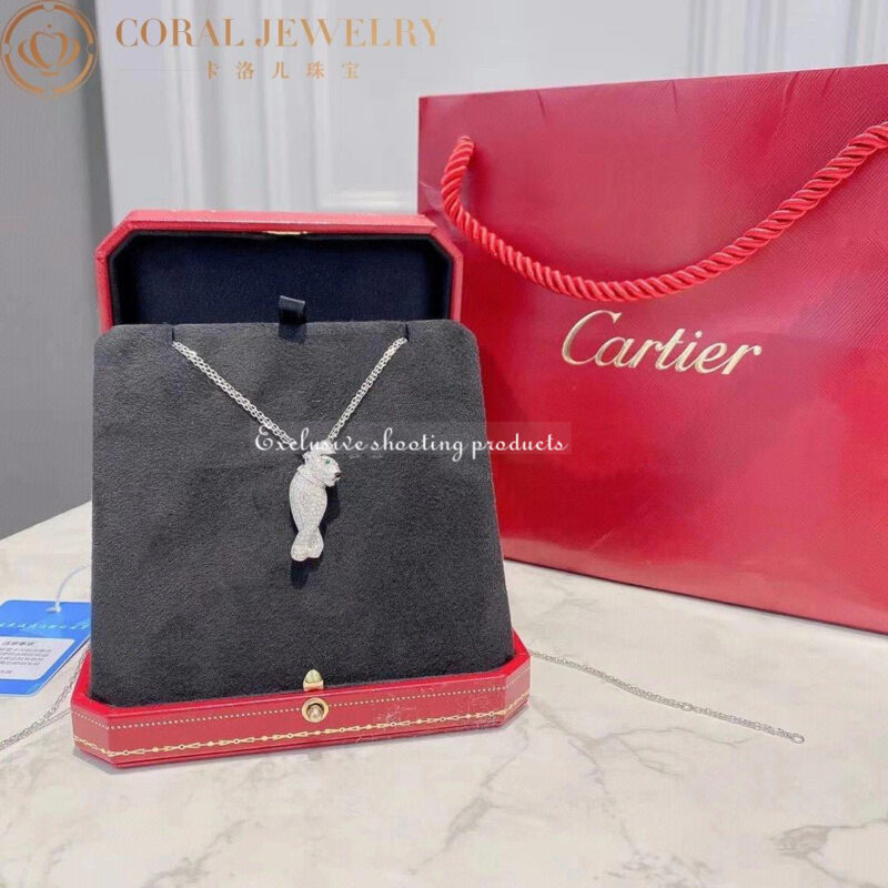 Cartier Panthère De Cartier Necklace N7219900 White Gold Diamonds 6