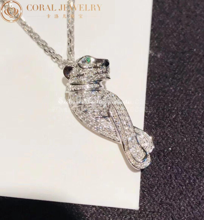 Cartier Panthère De Cartier Necklace N7219900 White Gold Diamonds 3