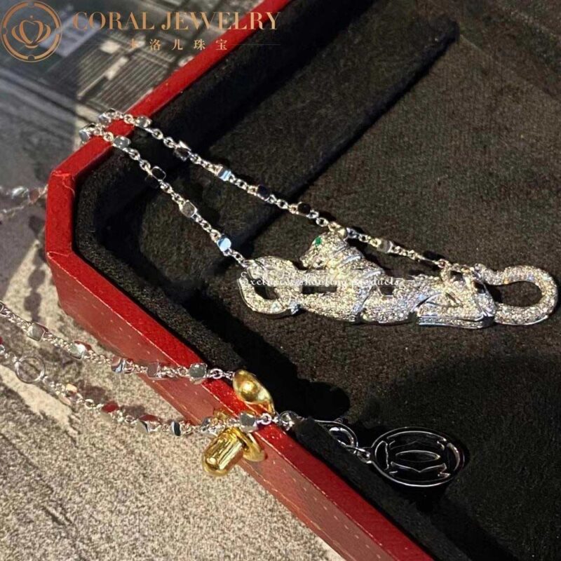 Cartier Panthère De Cartier N7424219 Necklace White Gold Diamonds 4