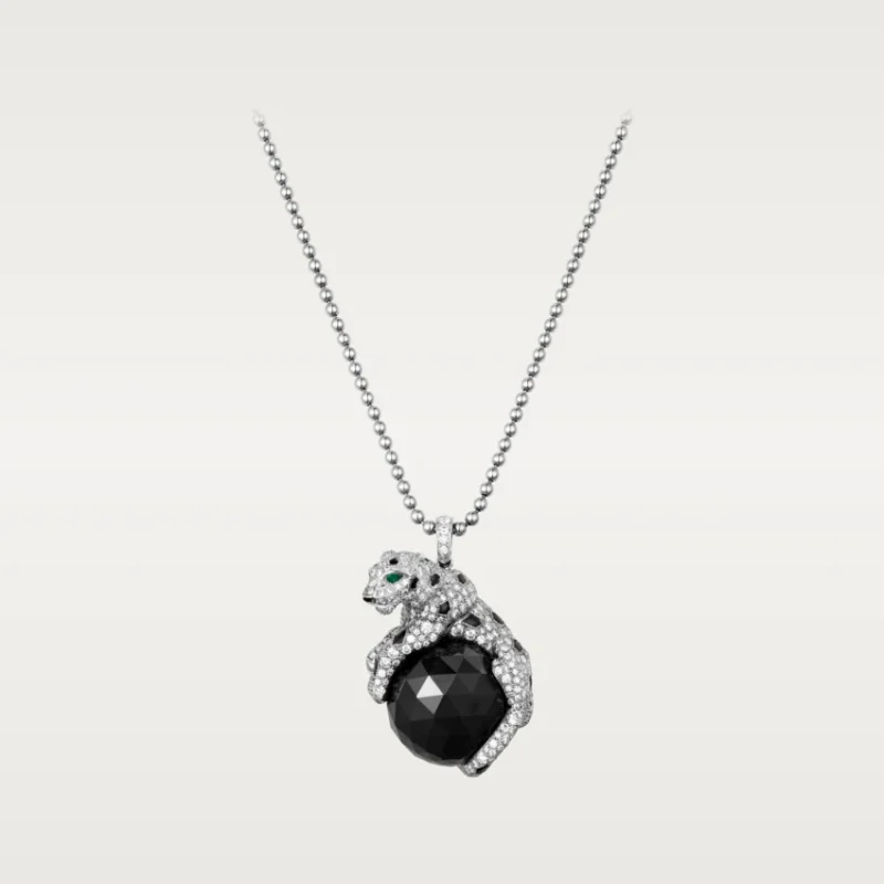 Cartier Panthère De Cartier N7424119 Necklace White Gold Onyx and Diamonds 2