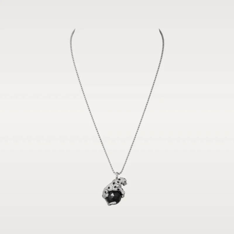 Cartier Panthère De Cartier N7424119 Necklace White Gold Onyx and Diamonds 5