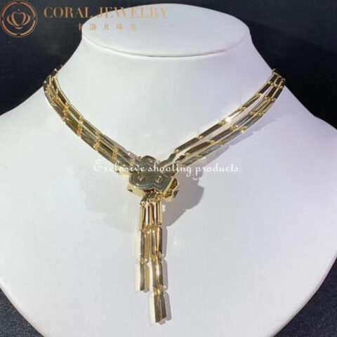Cartier Panthère de Cartier Necklace Yellow Gold Diamond Peridot Onyx Lacquer Tassel 13