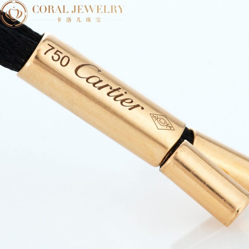 Cartier Panthère de N3023000 Cartier Necklace Yellow Gold Panthere Sautoir On A Black Cord Pendant 7