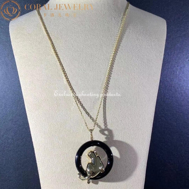 Cartier Panthère de Cartier N7412900 Necklace Yellow Gold Tsavorite Onyx 3