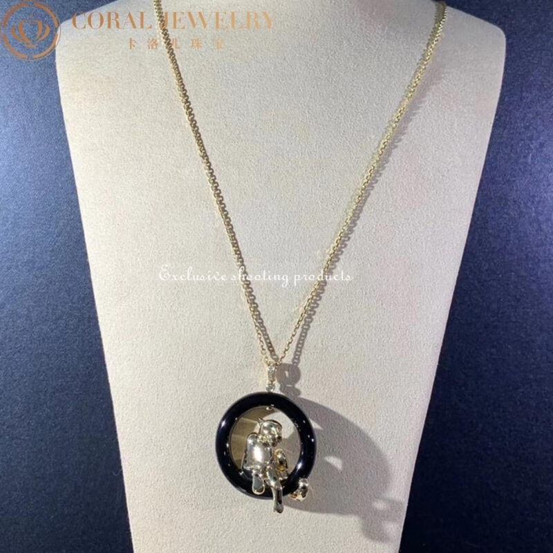 Cartier Panthère de Cartier N7412900 Necklace Yellow Gold Tsavorite Onyx 2