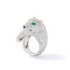 Cartier Panthère De N4183154 Cartier Ring Pave Diamond Emerald White Gold 1