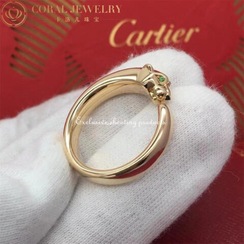 Cartier B4230000 Panthère De Cartier Ring Rose Gold Tsavorite 6