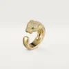 Cartier Panthère De N4225000 Cartier Ring Yellow Gold Diamonds Emeralds Onyx 1