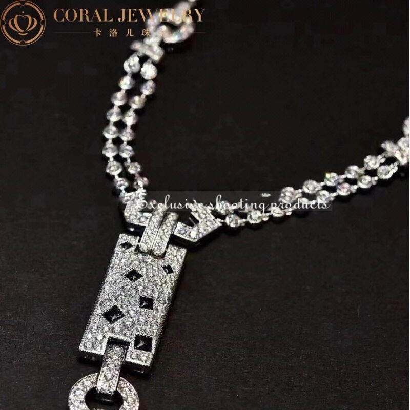 Cartier Panthère de N3014700 Cartier White Gold Diamond Panthere Necklace 6