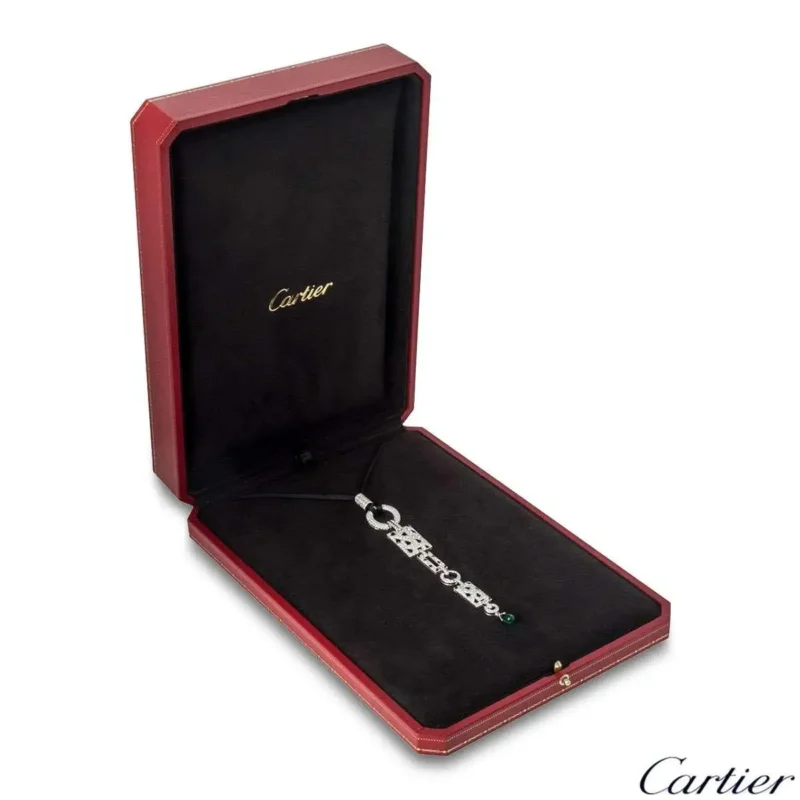 Cartier Panthère de N3014700 Cartier White Gold Diamond Panthere Necklace 3