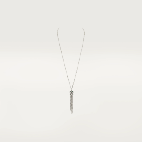 Cartier Panthère de Cartier Necklace White Gold Diamond Panthere Tassel Pendant Necklace HP700899 1